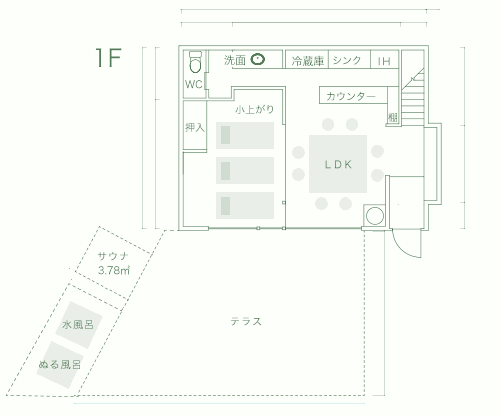 1F floor map